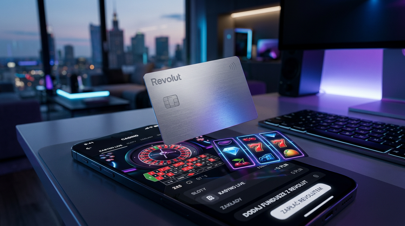 Karta Revolut i interfejs nowoczesnego kasyna online